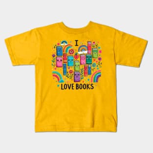 I love Books Kids T-Shirt